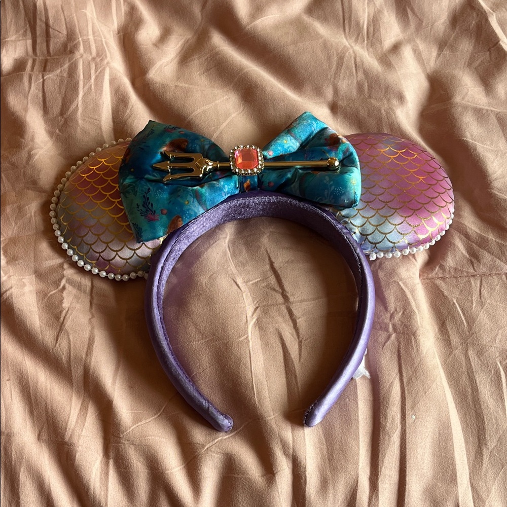 Disney Purple and Teal Mermaid Ears Headband